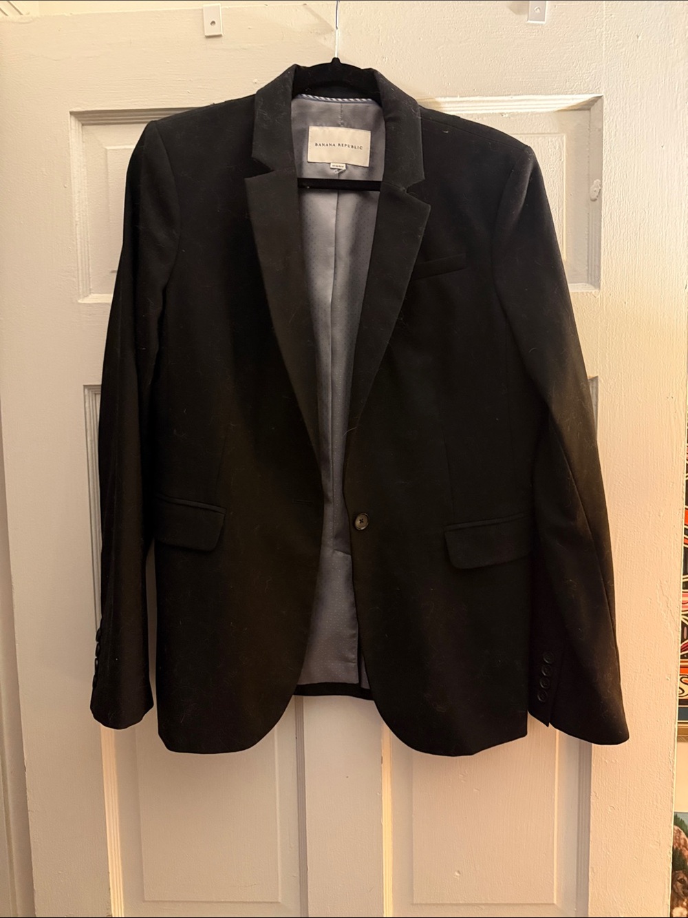 Banana Republic Women’s Black Single-Button Blazer